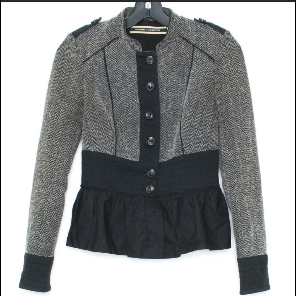 Daughters Of Liberation Blazer Jacket Button 0 E1